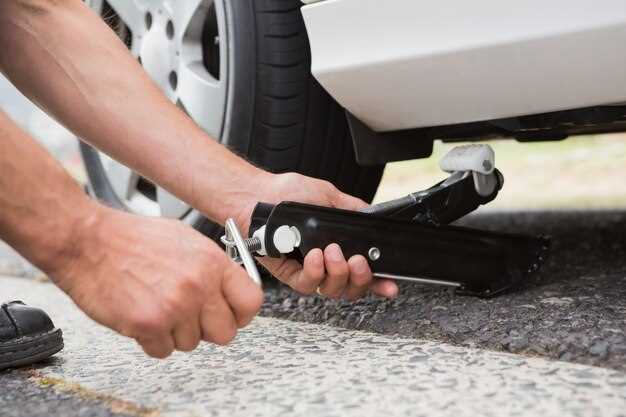 Подъем автомобиля и фиксация на стойках